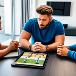 Brawl Stars Strategy Session**

"A diverse group of friends are gathered around a table, fully clothed in casual attire, discussing Brawl Stars strategies. A tablet displays game footage, and strategy notes are scattered around. Background: a bright, modern living room.  safe for work, appropriate content, modest clothing, professional, perfect anatomy, correct proportions, well-formed hands, proper finger count, natural body proportions."

**
